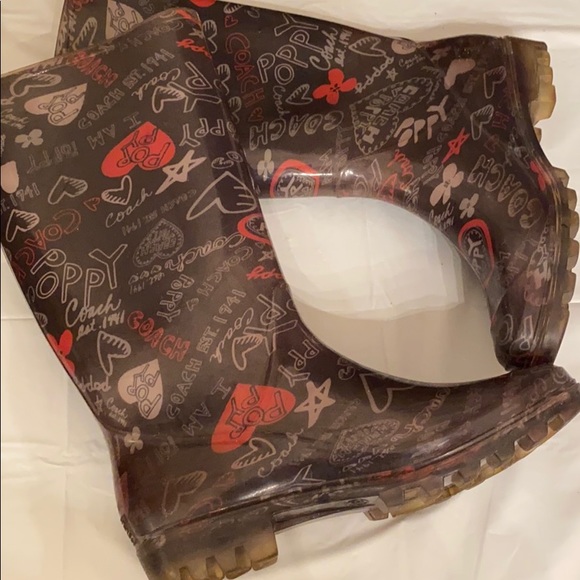 Coach Poppy Rain boots
